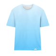 thumbnail image 4 of Pxiakgy Basic T Shirts for Women Women‘S Short Sleeve Gradient Color Fashion Round Neck Casual T Shirt Gradient Color Short Sleeve Casual Summer Tops Trendy Solid Loose Fit Tshirt White M, 4 of 5