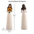thumbnail image 4 of Escultura Elegondrar Girasol Girl de resina pintada a mano, 20 cm, 4 of 7
