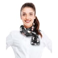 thumbnail image 3 of CBC Crown Women's Lightweight Bubbly Snowman Printed Christmas Themed Silk Feeling 13" x 60" Scarf, 3 of 4