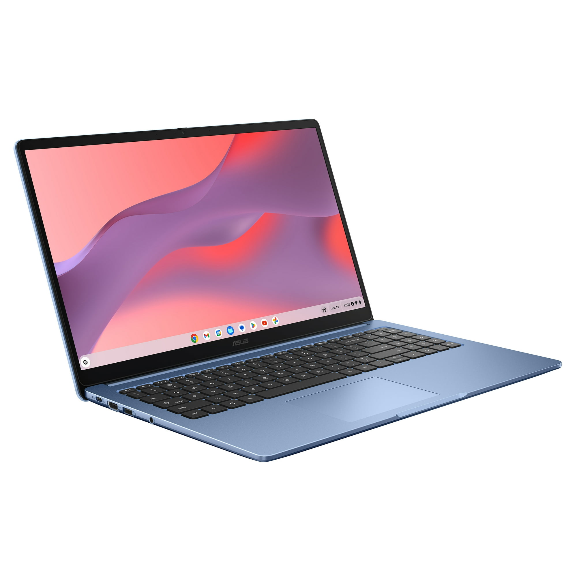 ASUS Chromebook CX15 15.6" FHD Laptop Intel Celeron N4500 4GB RAM 128GB eMMC Chrome OS, Fabric Blue