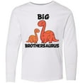 thumbnail image 3 of Inktastic Big Brothersaurus with Cute Sibling Dinosaurs Long Sleeve Youth T-Shirt, 3 of 5