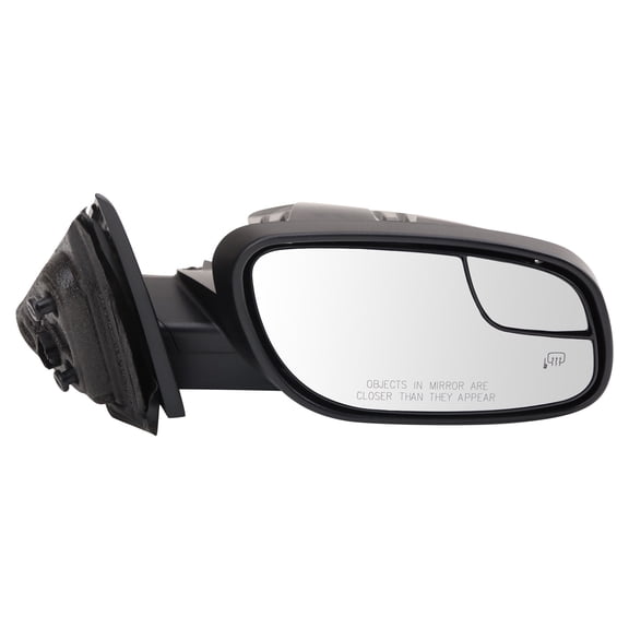 TRQ Passenger Side Power Heated Mirror Textured Black with Puddle Light Fits 2012-2019 Ford Taurus SEL without Memory FO1321446