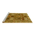 thumbnail image 2 of Ahgly Company Machine Washable Indoor Square Persian Yellow Traditional Area Rugs, 6' Square, 2 of 4