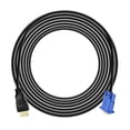 thumbnail image 1 of WEUVEB VGA Transfer Cable to VGA Cable 1Pack Black for Connecting Video Devices, 1 of 8