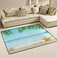 thumbnail image 2 of SKYSONIC Tropical Beach Sea Star on Sand Lightweight Carpet Mats Area Soft Rugs Floor Mat Rug Decoration for Kids Room Living Room Bedroom 72 x 48 inches, 2 of 6