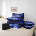 thumbnail image 5 of Feelyou 3D Spider Animal Bedding Comforter Set 7 Pieces, Blue Romantic Rose Floral Full Bedding Set, Happy Valentine's Day Reversible Fitted Sheet Flat Sheet, Microfiber Bedroom Decor, 5 of 7