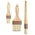 thumbnail image 2 of Hongchegh pastry brush 3pcs Basting Brushes Pastry Brushes Bristle Barbecue Brushes Grilling Oil Brushes, 2 of 10
