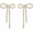 Golden-A, variant on Bow Earrings for Women Rhinestone Long Tassel Earrings Ribbon Bow Drop Earring Silver Stainless Steel Dangle Earrings Cute Sparkly accessories