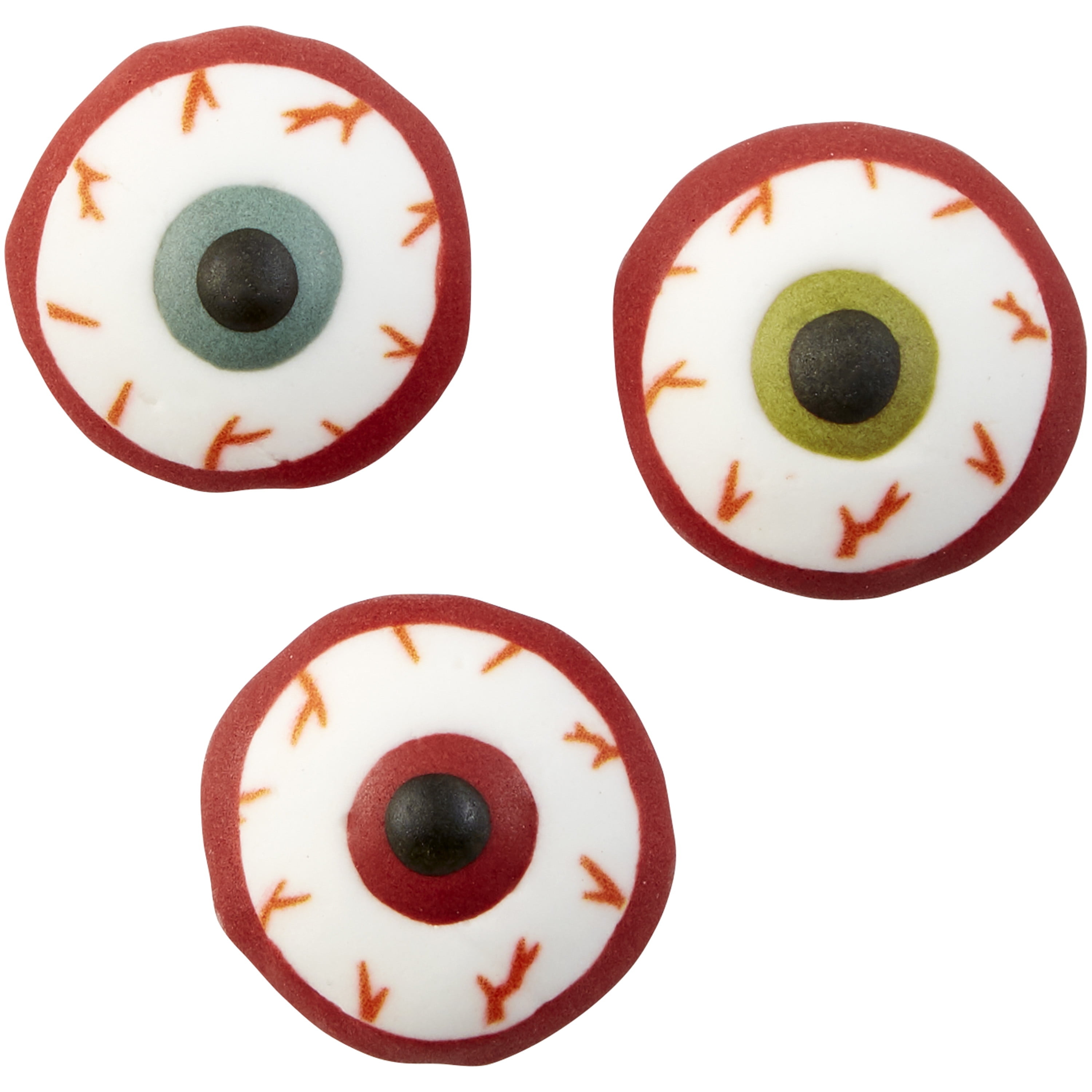 Wilton Bloody Eyeball Icing Decorations, 12-Count