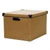 Resource International 8060421 Cargo Naturals Dual File Box- Nutmeg