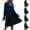 Navy, variant on gakvbuo Fall Velvet Mini Dress For Womens V Neck Elegant Velvet Long Sleeve Dress Ruffle Elastic Waist Winter Tiered Flowy A-Line Babydoll Dress Knee Length Party Wedding Guest Dresses