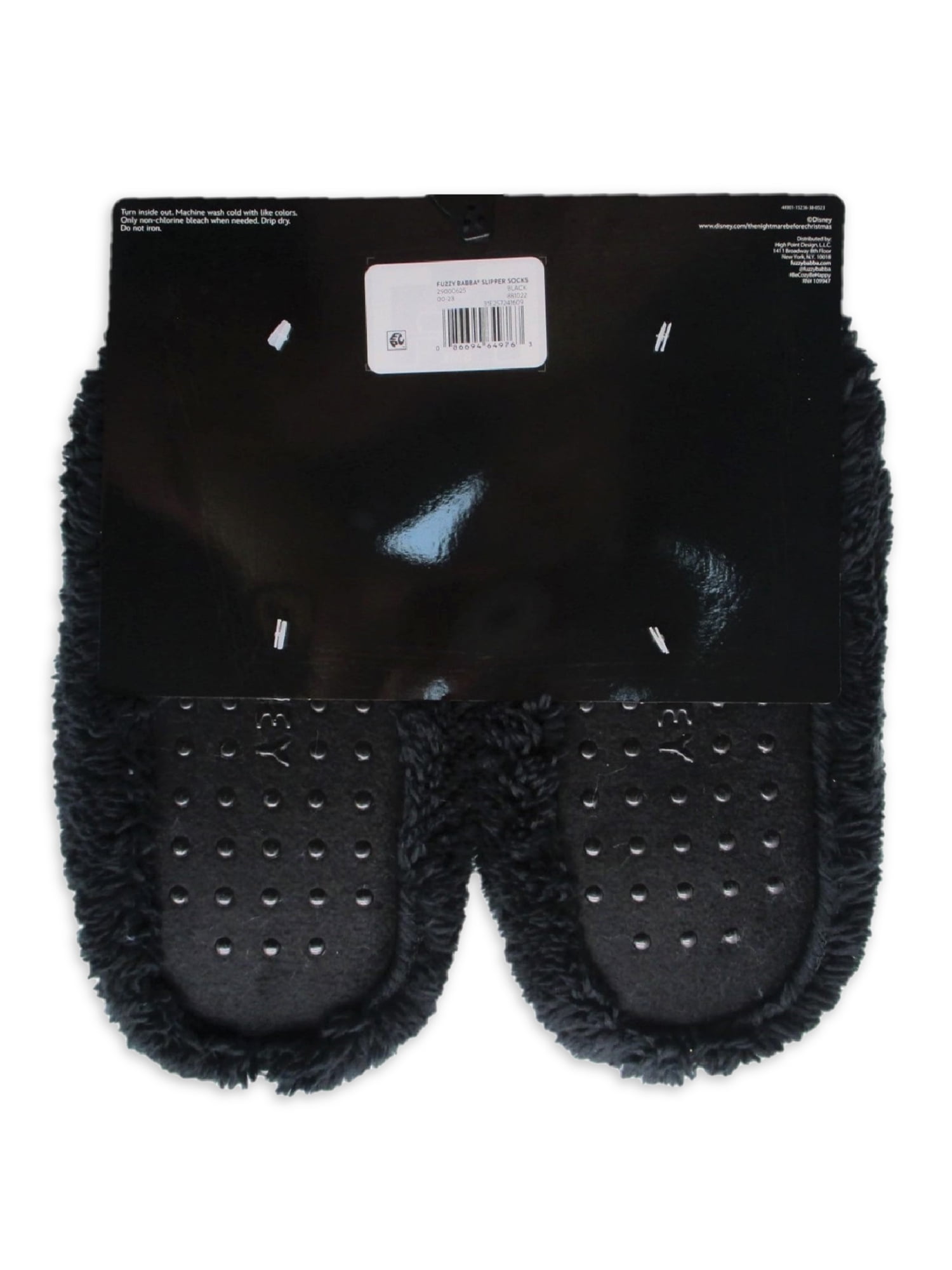 Disney Nightmare Before Christmas Womens Plush Bootie Slipper Socks, Sizes S/M-M/L