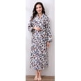 thumbnail image 2 of Richie House Women's Cotton Sleepwear Pajama Bathrobe RHW2737-B-L, 2 of 7