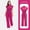 Light Pink, variant on Women's Scrub Jumpsuit - Mandarin Collar & Adjustable Drawstring Waist, Comfortable Nursing Uniform