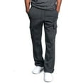 thumbnail image 1 of Babibeauty Mens Jogger Gym Heavy Weight Fleece Cargo Pocket Sweat Pants Drawstring Trousers M-3XL, 1 of 5