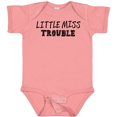 thumbnail image 3 of Inktastic Little Miss Trouble Girls Baby Bodysuit, 3 of 5