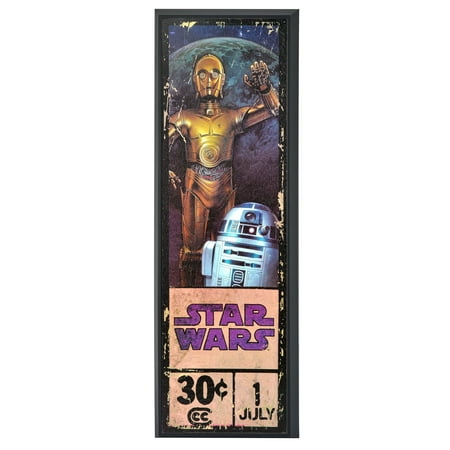 Star Wars C-3PO & R2-D2 8” x 27” Framed Print