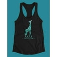 thumbnail image 3 of Crystal Giraffe Racerback Tank Women -SPIdeals Designs, Female Small, 3 of 4
