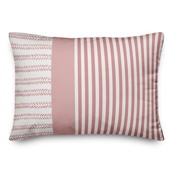 Creative Products Linework Pattern Pink 14 x 20 Indoor / Outdoor Pillow