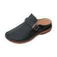 thumbnail image 6 of Slip on Sandals for Women 2025 Spring Summer Wide Foot Close Toe Clog Mules Shoes Comfortable Walking Slides, 6 of 9