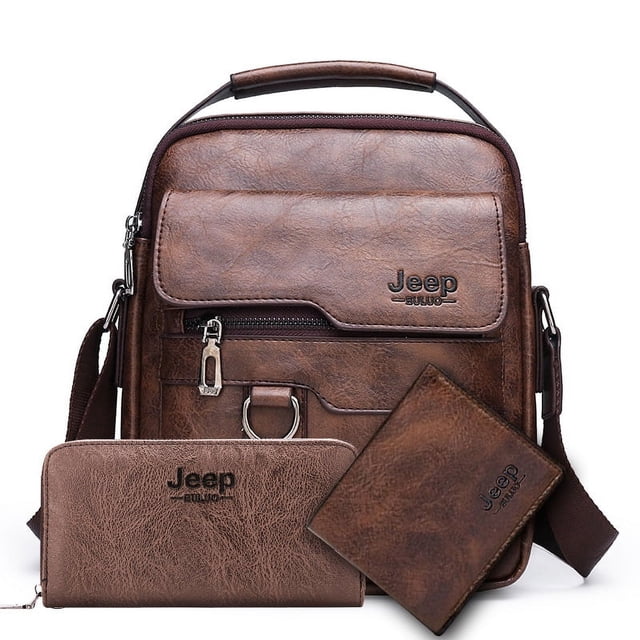 Bolso de hombre de negocios retro, bolso de hombro, bolso cruzado de gran capacidad para hombre, maletín portátil de moda