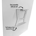 thumbnail image 5 of Color Waves Glass Wall Decor – Frameless Free Floating Tempered Glass Panel – Modern Art for Home or Office – Vibrant, Durable Glass Wall Art (27.5”W x 39.3”H), 5 of 8
