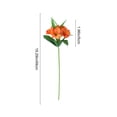 thumbnail image 3 of Ohufall 19.29In 6 Head Trumpet Artificial Flowers Fake Flowers Home Decor Wedding Office Table Vase Centerpieces, 3 of 6