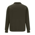 thumbnail image 6 of Aimik Hanes Men's Quarter Zip Sweatshirt Sherpa Lined Fleece Zipper Pullover Heavyweight Winter Warm Cotton Sweater-Army Green S, 6 of 6