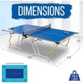thumbnail image 3 of Mesa de Ping Pong Tamaño completo Plegable SereneLife, Portátil, Incluye Red, Pinzas y Postes, Diseño Ahorrador de Espacio, 3 of 6