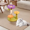thumbnail image 6 of Flower Cat Tree Tower Cat Climbing Frame Sisal Wrapped Cute Cat Tree For Kittens Cat Climbing Frame (Plush Toys), 6 of 10