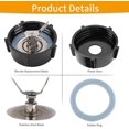 thumbnail image 3 of 3 PCS Blender Replacement Kit, Stainless Steel Oster Blade, Rubber Sealing Ring,, 3 of 5