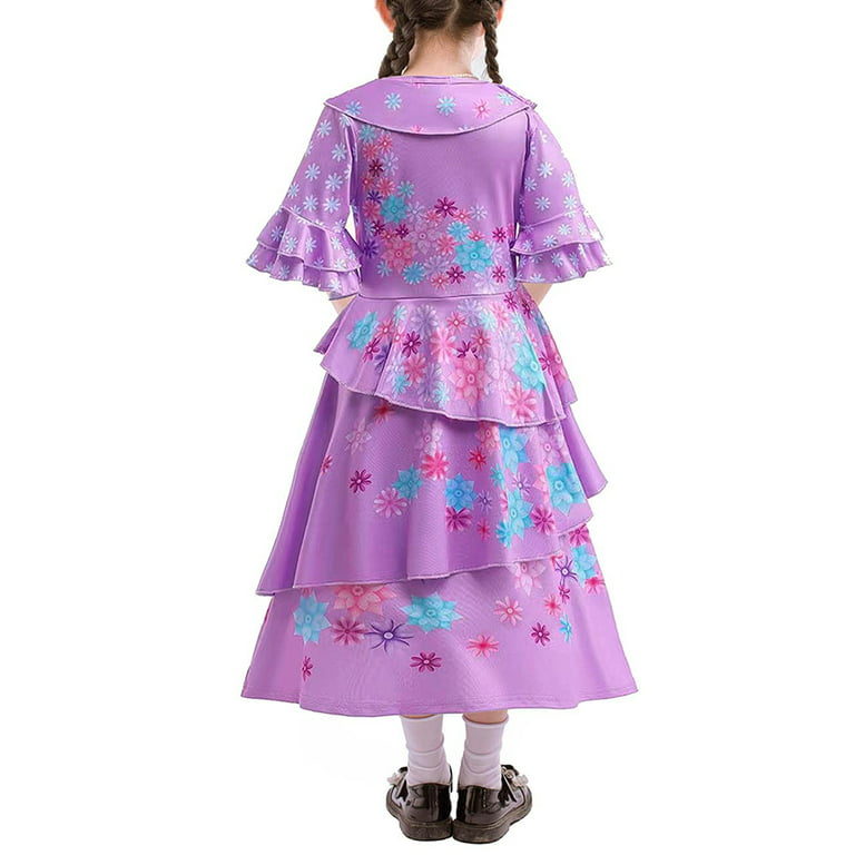 Disney Encanto Costume Princess Dress Suit Charm For Girls Cosplay