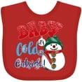 thumbnail image 3 of Inktastic Baby It's Cold Outside Boys or Girls Baby Bib, 3 of 4