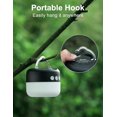 thumbnail image 3 of LED Camping Lantern Rechargeable 1000LM, Up to 300H Running Time Camping Tent Light, 6700mAh Emergency hanging Light for Hurricane, Power Outages, Home, Hiking, Water-Resistant, 3 of 8