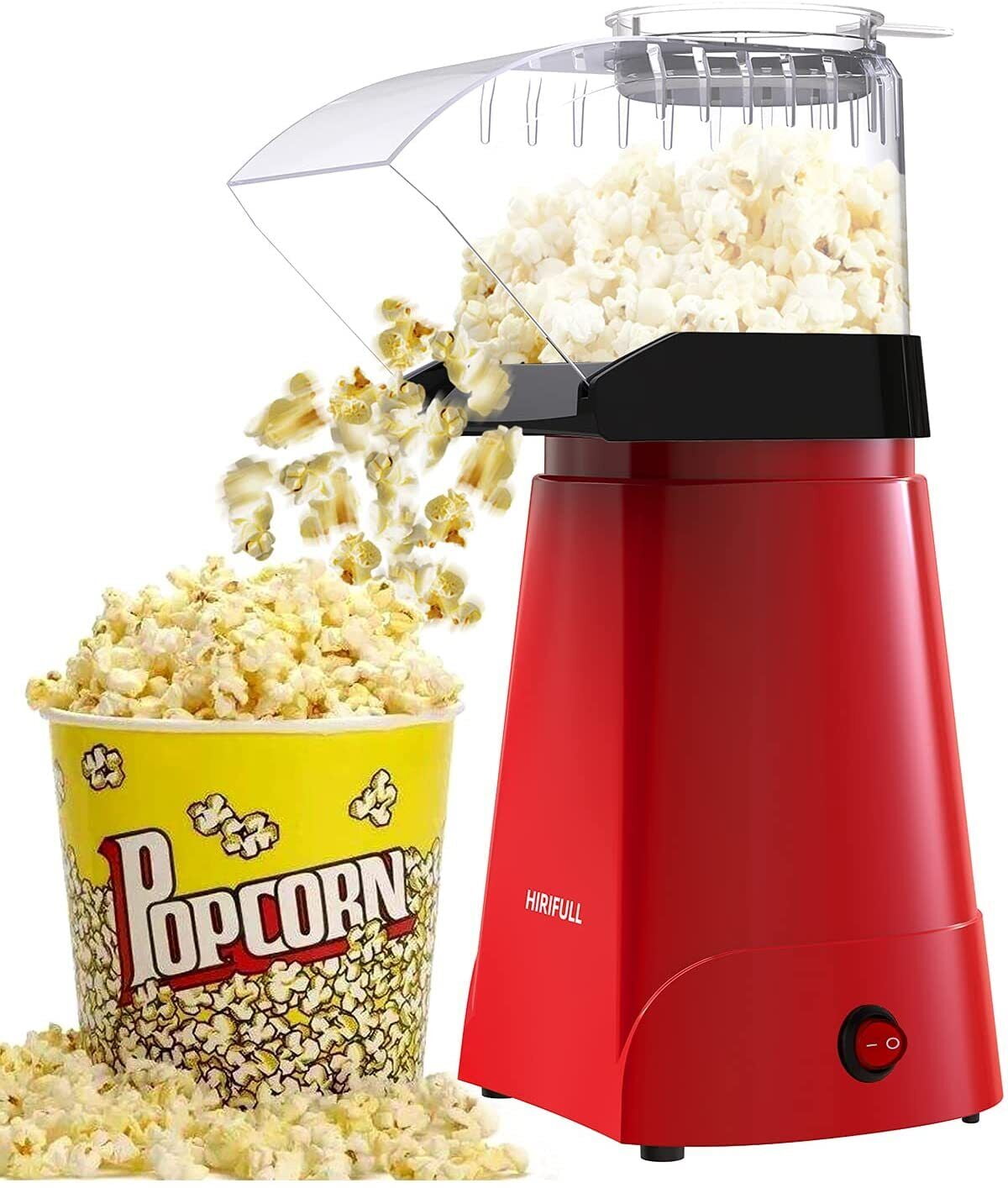Popcorn Machine Hot Air Electric Popper Kernel Corn Maker Bpa Free No Oil  Red, 1 unit - Harris Teeter
