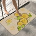 thumbnail image 3 of Hgallory Household Floor Mats for Bedroom Living Room, Flax Floral Non-Slip Floor Rugs for Entrance Sofa side, Flower Printed Home Decor Doormat Welcome Mats, 16"x24", 1 Pack, B, Rectangle, 3 of 8