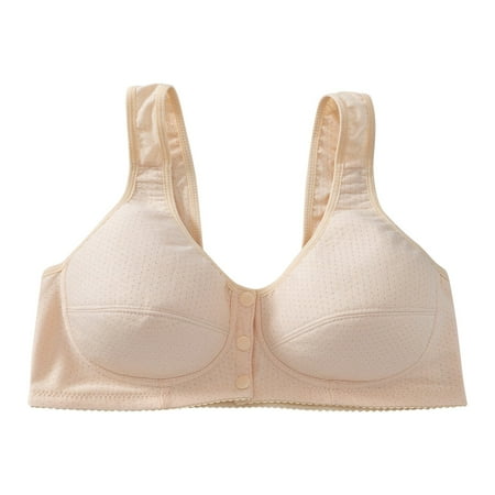 Multi-color 40 Womens No Steel Ring Bras Women Front Close Bra T Women s Bra Back Plus Size Seamless Workout Bra Unlined Bra for Large Women Bras Wireless Bust