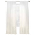 thumbnail image 2 of Ombre Cream Stripes Sheer Curtains 108 Inches Long 2 Panels Striped Lines Waves Gradient Light Filtering Semi Sheer Window Curtains Drapes for Bedroom Living Room 52"x108", 2 of 7