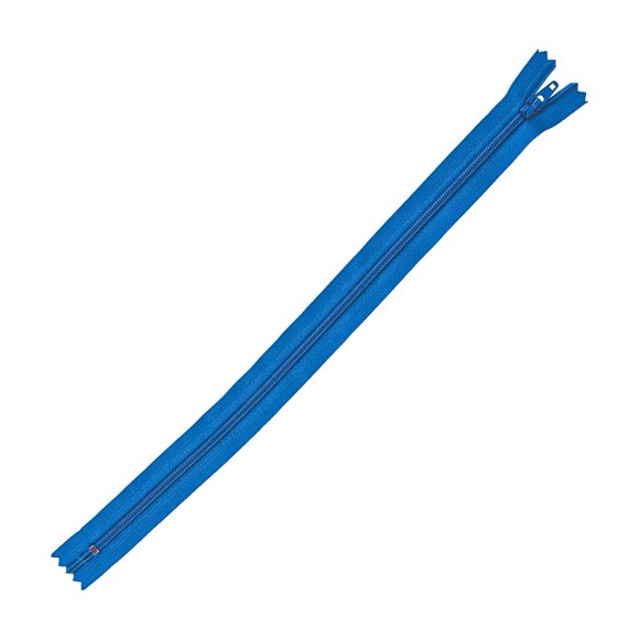 UNIQUE CREATIV All-Purpose Closed-End Zipper, 30 cm (11.8 in), Victoria Blue