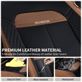 thumbnail image 2 of Florich Front Car Seat Covers, Breathable&Waterproof Faux Leather Seat Protectors, Automotive Interior Accessories Universal Fit Most Cars, Coffee, 2 of 5