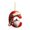 C, variant on Christmas Red 26 Letters & Santa's Beard Pendants, Christmas Tree Pendants, Christmas 26 Letter Decoration, Christmas Decoration