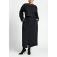 thumbnail image 3 of ELOQUII Women's Plus Size Maxi French Terry Skirt, 3 of 3