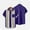 Purple, variant on Plus Size Men's Short Sleeve Button Down Bowling Retro Shirts 50s Rockabilly Style Summer Casual Loose Tops Cuban Style Camp Shirts with Pocket