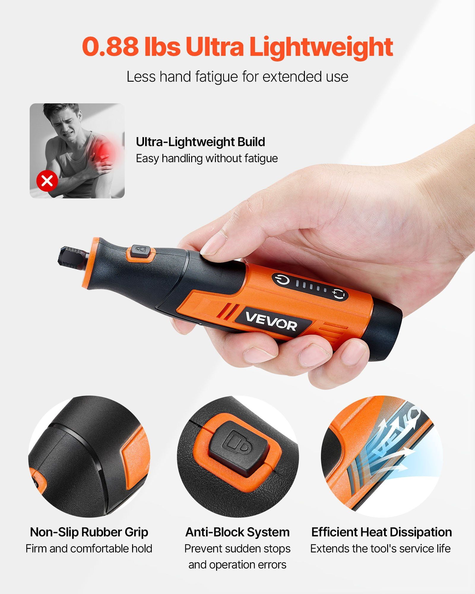 73 Piece Cordless Rotary Tool Set DC4V Portable Mini Electric Rotary Tool 5 Speed 7000 20000 RPM Multi Purpose DIY Carving Grinding Polishing Cutting Craft Making