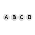 thumbnail image 3 of Alphabet Letter Beads Letters Beads Letter Beads, 500Pcs Round Letter Beads, For Bracelets DIY Key Chains Necklaces, 3 of 8