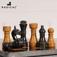 thumbnail image 3 of Radicaln Marble Chess Set 12 inche White and Golden Handmade - Board Games for Adults - Travel Games, 3 of 5
