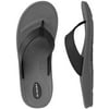 OKABASHI Men's Mariner Flip Flop Sandals Large/Slate/Black