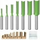 thumbnail image 1 of Broca de enrutador recta, 7 piezas de brocas de enrutador de carburo de tungsteno, brocas de enrutador de vástago de 6 mm, cortador de fresado multifunción, herramienta para trabajar la madera, 1 of 5