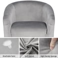 thumbnail image 4 of Renwick Modern Upholstered Tub Chair for Livingroom, Set of 2, Gray Velvet, 4 of 10