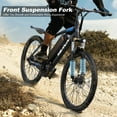 thumbnail image 3 of VARUN Electric Bike, 24" EBike, 500W Peak Motor, 7-Speed Gears, 56 km Range, up to 32 km/h, 36V 280.8Wh Removable Battery & Fenders, Electric Mountain Bike for All Terrains, 3 of 7